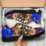 Dachshund Color Sneakers Shoes For Women, Shoes For Men Sneaker Custom Shoes