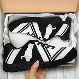 Cat Black And White Sneakers Shoes For Women, Shoes For Men Sneaker Custom Shoes