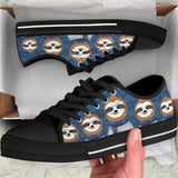 Sloth Lovely Crew Low Top Shoes For Women, Shoes For Men Custom Shoes