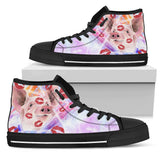 Pig Kiss High Top Shoes For Women, Shoes For Men Custom Shoes