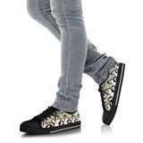 Penguins Colors Black Low Top Shoes For Women, Shoes For Men Custom Shoes