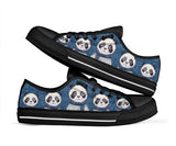 Panda Lovely Crew Low Top Shoes For Women, Shoes For Men Custom Shoes