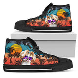 Shih Tzu Summer High Top Shoes For Women, Shoes For Men Custom Shoes