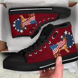 German Shepherd Independence High Top Shoes For Women, Shoes For Men Custom Shoes