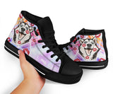 Husky Kiss High Top Shoes For Women, Shoes For Men Custom Shoes