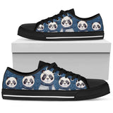 Panda Lovely Crew Low Top Shoes For Women, Shoes For Men Custom Shoes