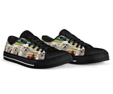 Bichon Frise Colors Black Low Top Shoes For Women, Shoes For Men Custom Shoes