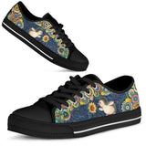 Penguin Sunflower Low Top Shoes For Women, Shoes For Men Custom Shoes