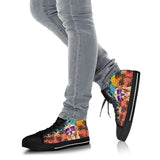 Golden Summer High Top Shoes For Women, Shoes For Men Custom Shoes