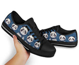 Panda Lovely Crew Low Top Shoes For Women, Shoes For Men Custom Shoes