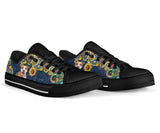 Pitbull Sunflower Low Top Shoes For Women, Shoes For Men Custom Shoes