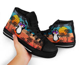 Penguin Summer High Top Shoes For Women, Shoes For Men Custom Shoes