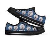 Bichon Frise Lovely Crew Low Top Shoes For Women, Shoes For Men Custom Shoes