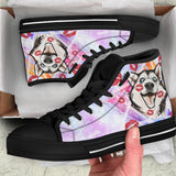 Husky Kiss High Top Shoes For Women, Shoes For Men Custom Shoes