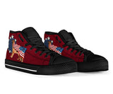 German Shepherd Independence High Top Shoes For Women, Shoes For Men Custom Shoes