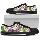Butterfly Colorful Indian Style Low Top Shoes For Men, Women