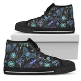 Butterfly Dragonfly High Top Shoes For Women, Shoes For Men Custom Shoes