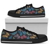 Butterfly Mandala Style Low Top Shoes For Men, Women