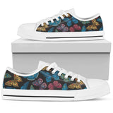 Butterfly Mandala Style Low Top Shoes For Men, Women
