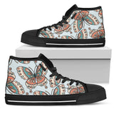 Butterfly Pattern High Top Shoes For Women, Shoes For Men Custom Shoes