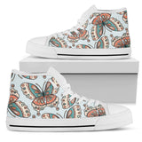 Butterfly Pattern High Top Shoes For Women, Shoes For Men Custom Shoes