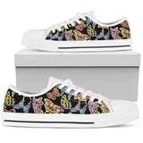 Butterfly Water Color Rainbow Low Top Shoes For Men, Women