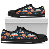 Camper Caravan Print Pattern Low Top Shoes For Men, Women