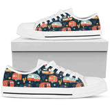 Camper Caravan Print Pattern Low Top Shoes For Men, Women