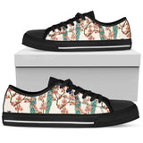 Cherry Blossom Peacock Low Top Shoes For Men, Women