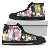 Colorful Horse Pattern High Top Shoes For Women, Shoes For Men Custom Shoes