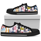 Colorful Horse Pattern Low Top Shoes For Men, Women