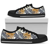 Colorful Tropical Palm Leaves Low Top Shoes For Men, Women