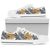 Colorful Tropical Palm Leaves Low Top Shoes For Men, Women