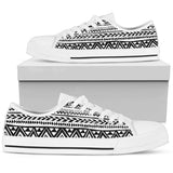 Draw Tribal Aztec Low Top Shoes For Men, Women