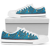 Dream Catcher Aztec Low Top Shoes For Women White, Black Custom Shoes