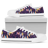 Dream Catcher Neon Low Top Shoes For Women White, Black Custom Shoes