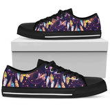Dream Catcher Neon Low Top Shoes For Women White, Black Custom Shoes