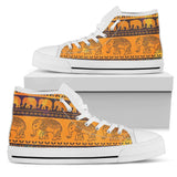 Elephant Aztec High Top Shoes For Women, Shoes For Men Custom Shoes