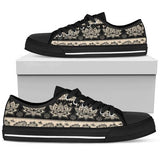 Elephant Hansa Lotus Pattern Low Top Shoes For Men, Women