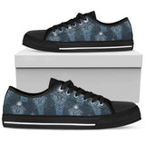 Elephant Mandala Low Top Shoes For Women White, Black Custom Shoes
