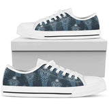 Elephant Mandala Low Top Shoes For Women White, Black Custom Shoes