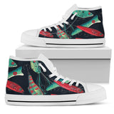 Fishing Bait Pattern High Top Shoes For Women, Shoes For Men Custom Shoes