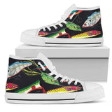 Fishing Bait Print High Top Shoes For Women, Shoes For Men Custom Shoes