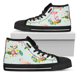 Flamingo Sweet Pattern High Top Shoes For Women, Shoes For Men Custom Shoes