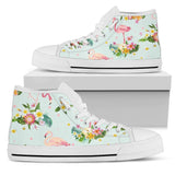 Flamingo Sweet Pattern High Top Shoes For Women, Shoes For Men Custom Shoes