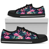 Flamingo Tropical Pink Hibiscus Low Top Shoes For Men, Women
