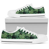 Green Fresh Tropical Palm Leaves Low Top Shoes For Men, Women