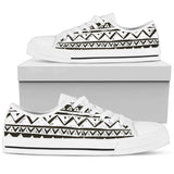 Hand Draw Tribal Aztec Low Top Shoes For Men, Women