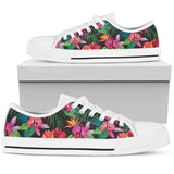 Hawaiian Flower Hibiscus Tropical Low Top Shoes For Men, Women