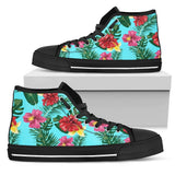 Hibiscus Hawaiian Flower High Top Shoes For Women, Shoes For Men Custom Shoes